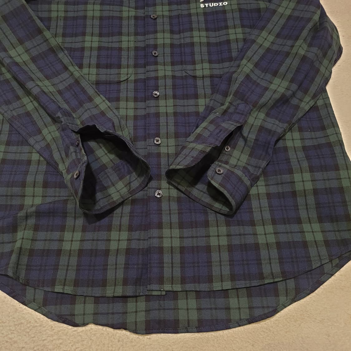 아이앱스튜디오 블랙워치 타탄 셔츠 L 상품이미지4