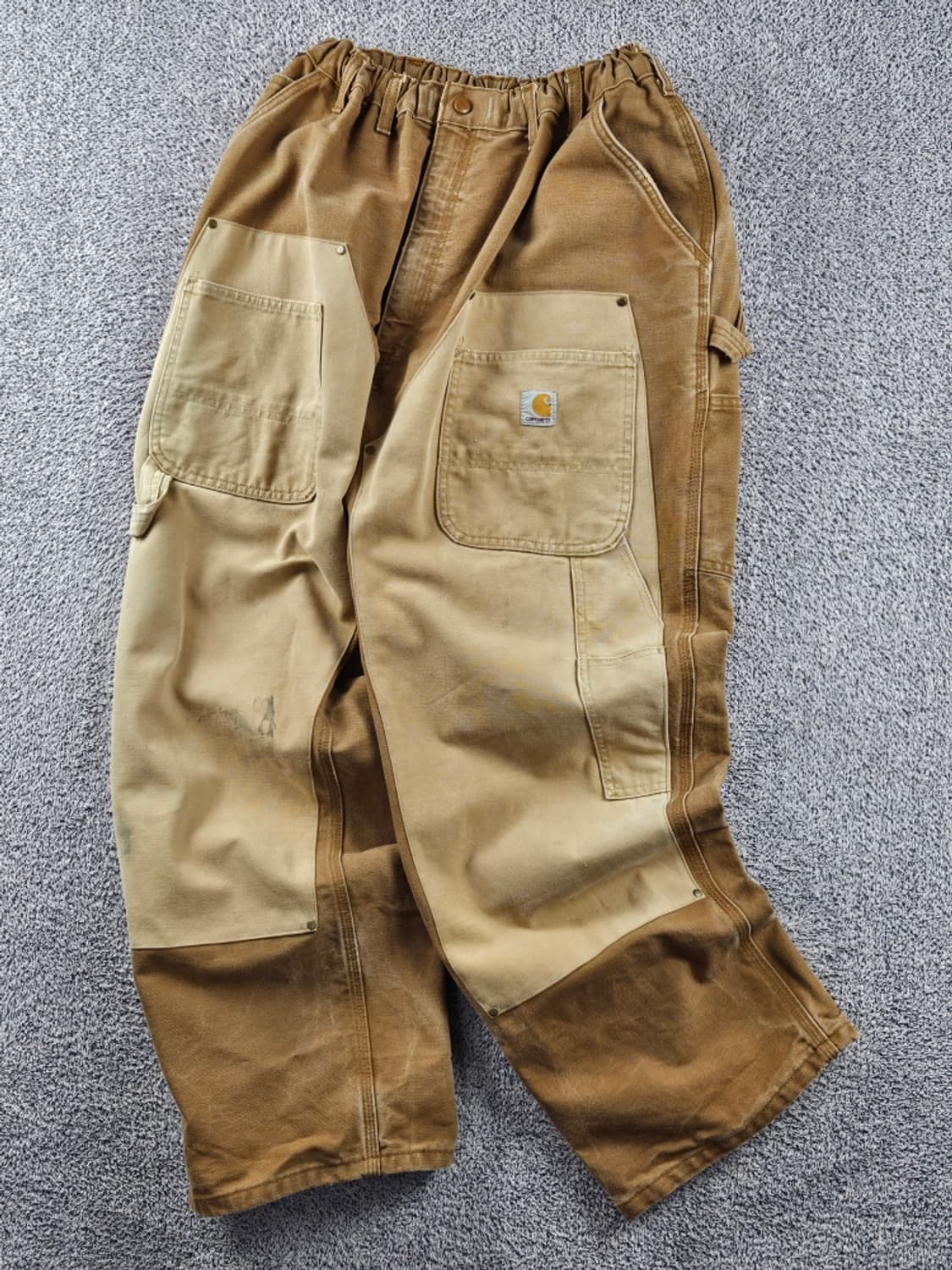 칼하트 밴딩 리워크 커스텀 더블니카펜터 워크 팬츠(46X30)/10851 상품이미지1