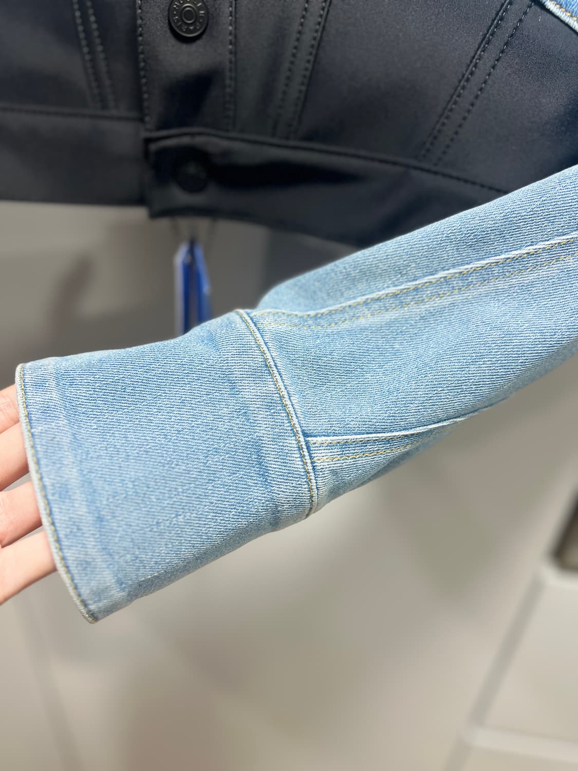 뮈글러 x h&m 데님자켓 S 상품이미지3