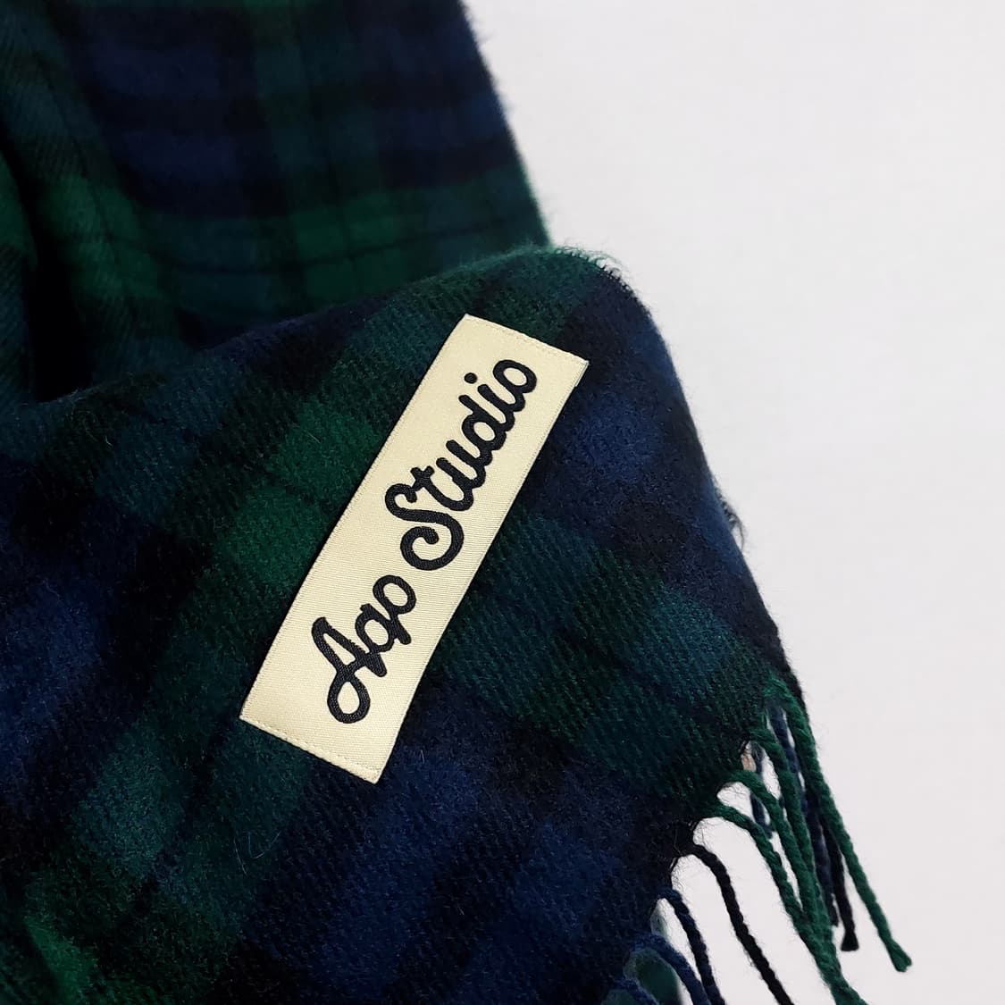 아코스튜디오스페이스 숄스타일 빅사이즈 베이직 체크 머플러 상품이미지3