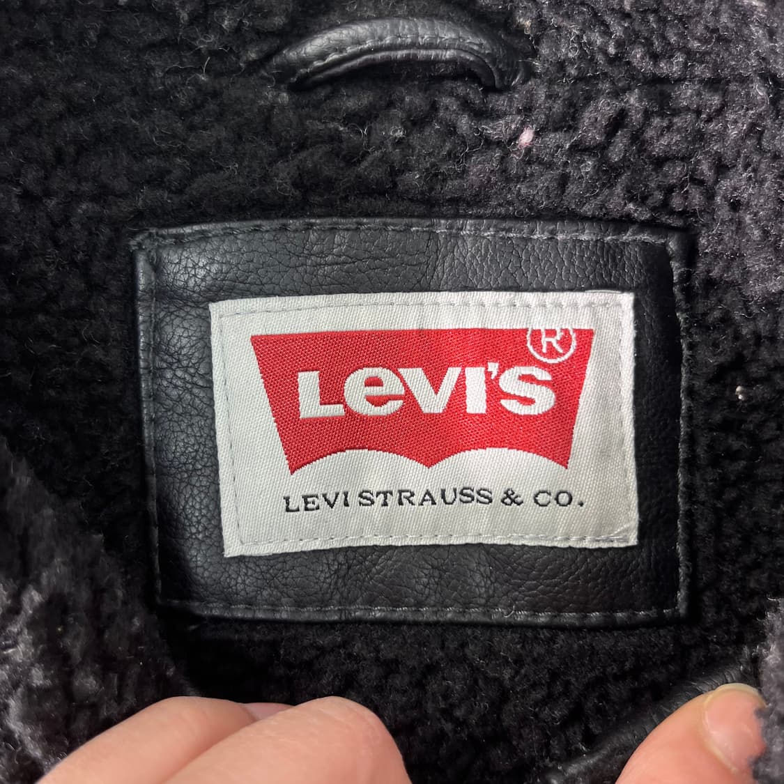 100 리바이스 쉐르파 트러커 레더 자켓 상품이미지3