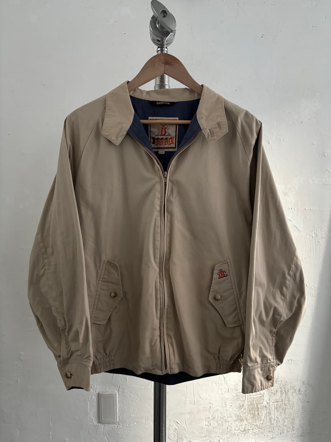 Baracuta 바라쿠타 90’s 베이지 로고 G-9 헤링턴 자켓 상품이미지1