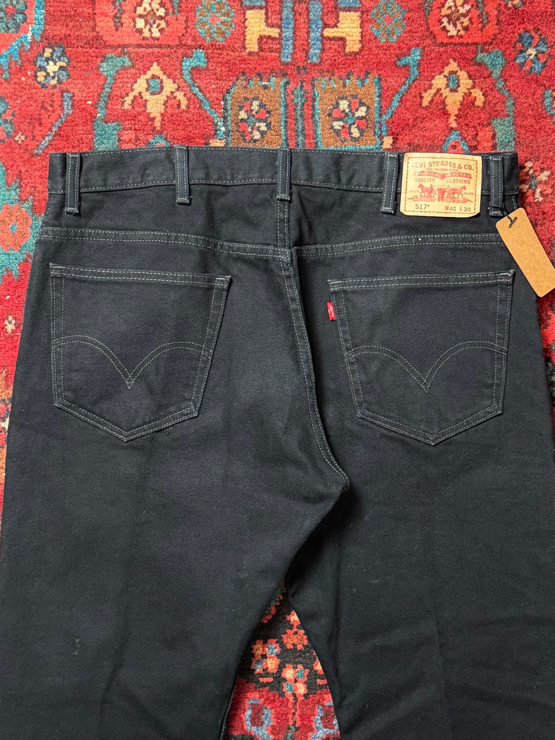 00's 빈티지 리바이스 517 블랙 플레어진 상품이미지7