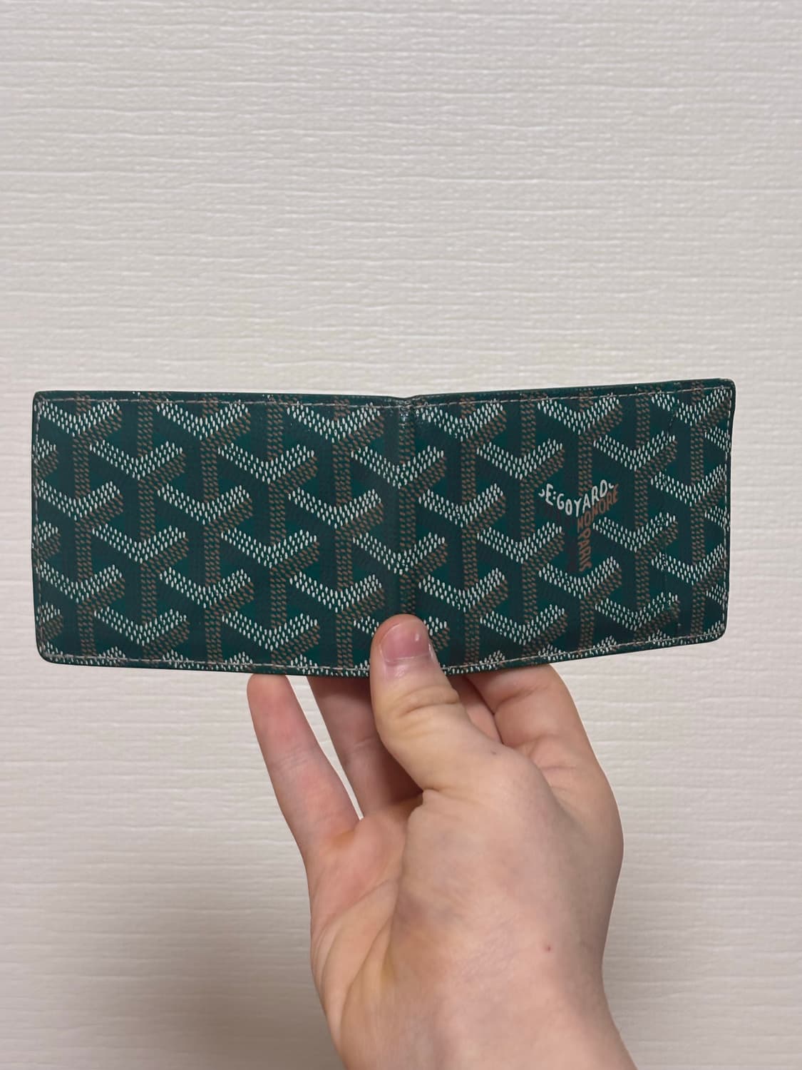 고야드 인서트 카드지갑 그린 상품이미지4