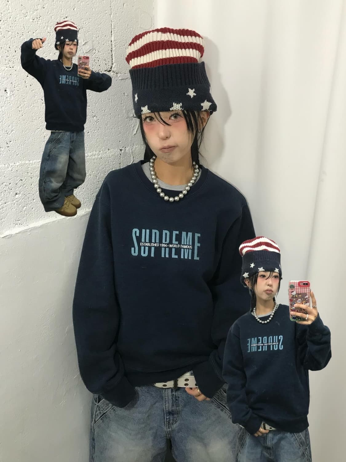 Supreme World Famous Crewneck - 18Fw 상품이미지1