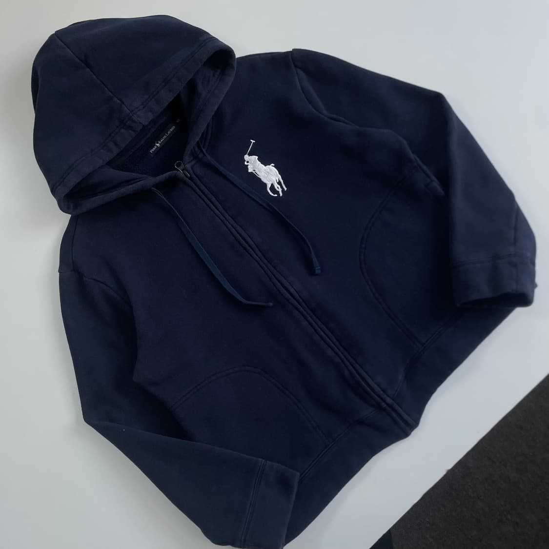 Polo  폴로 랄프로렌 자수 네이비 스웻 후드집업 상품이미지2