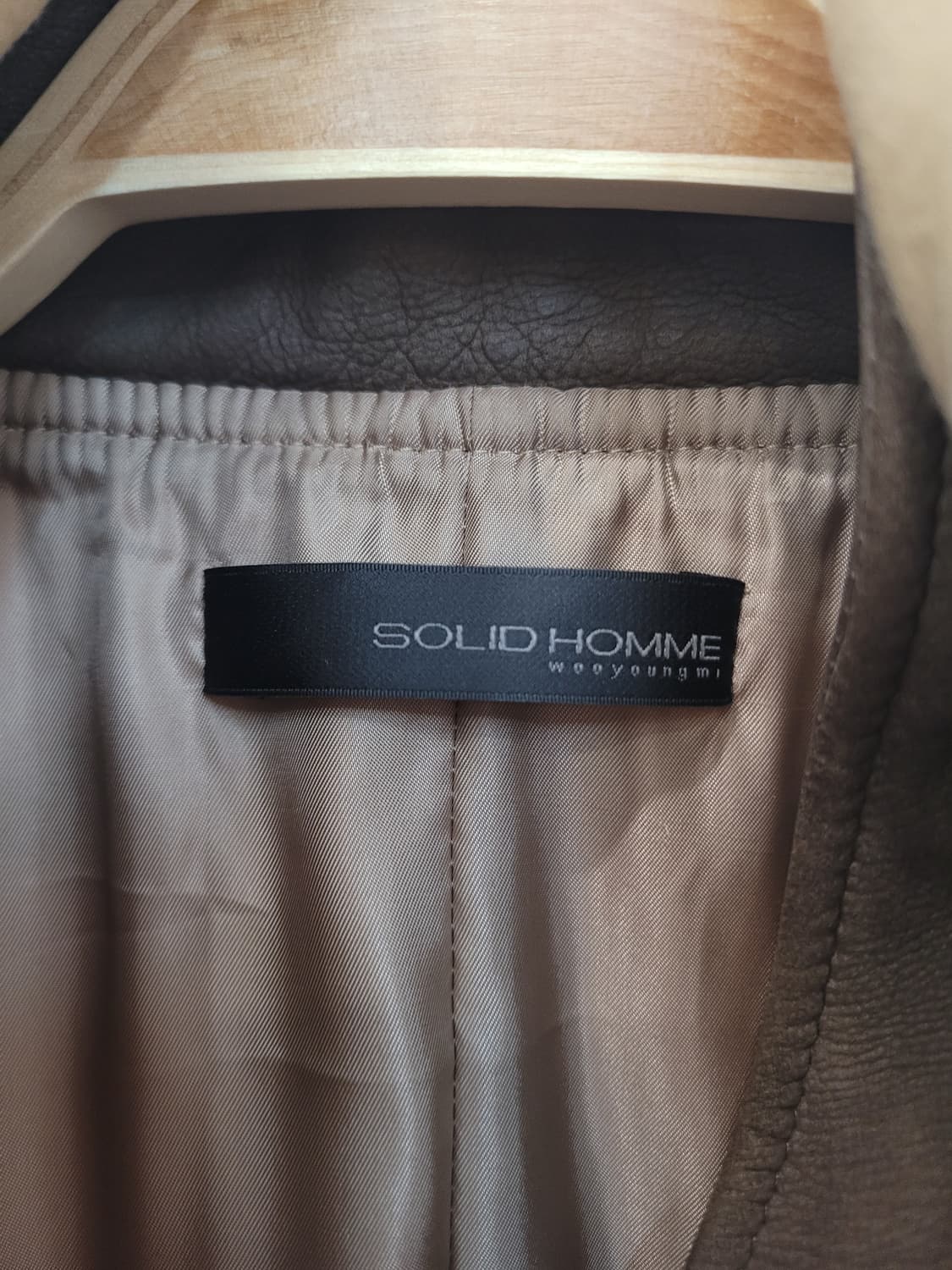 솔리드옴므 염소가죽 투톤 블루종 자켓 105사이즈 상품이미지7