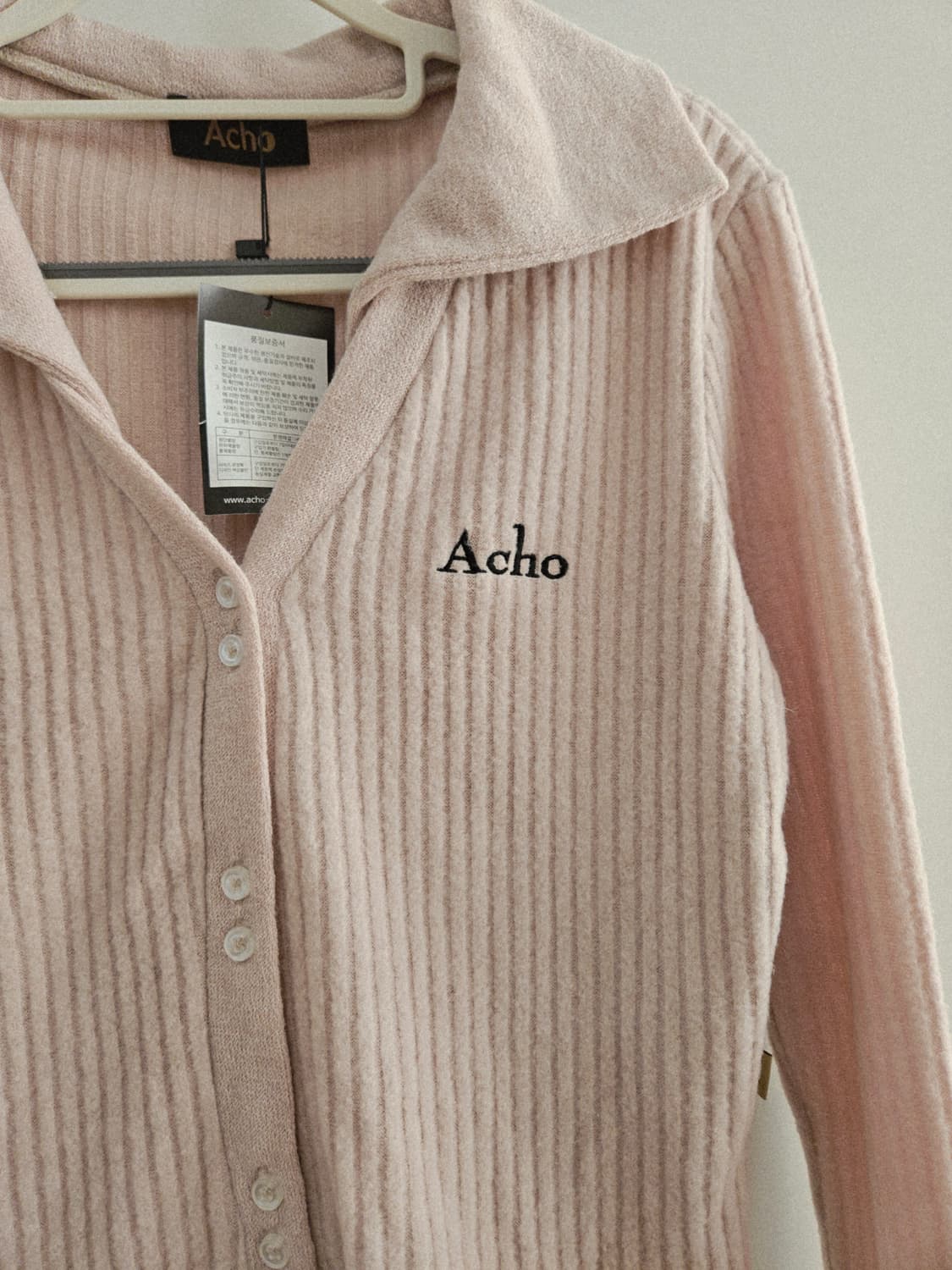 [새상품] acho 아쵸 기모 카라 니트가디건 상품이미지9