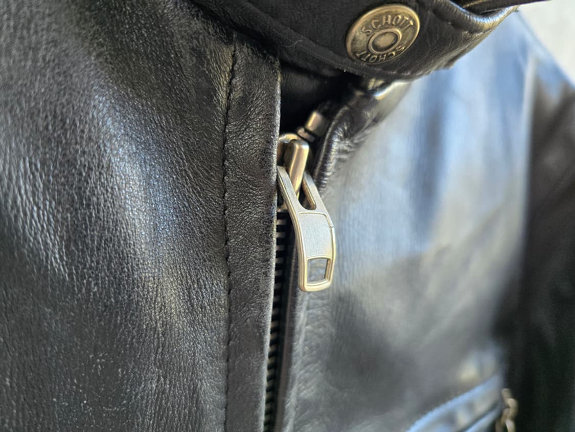 schott 쇼트 싱글 라이더 가죽자켓 (made in usa) 상품이미지6