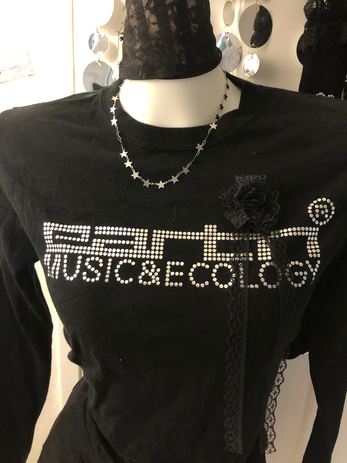 metal lettering black top 상품이미지2