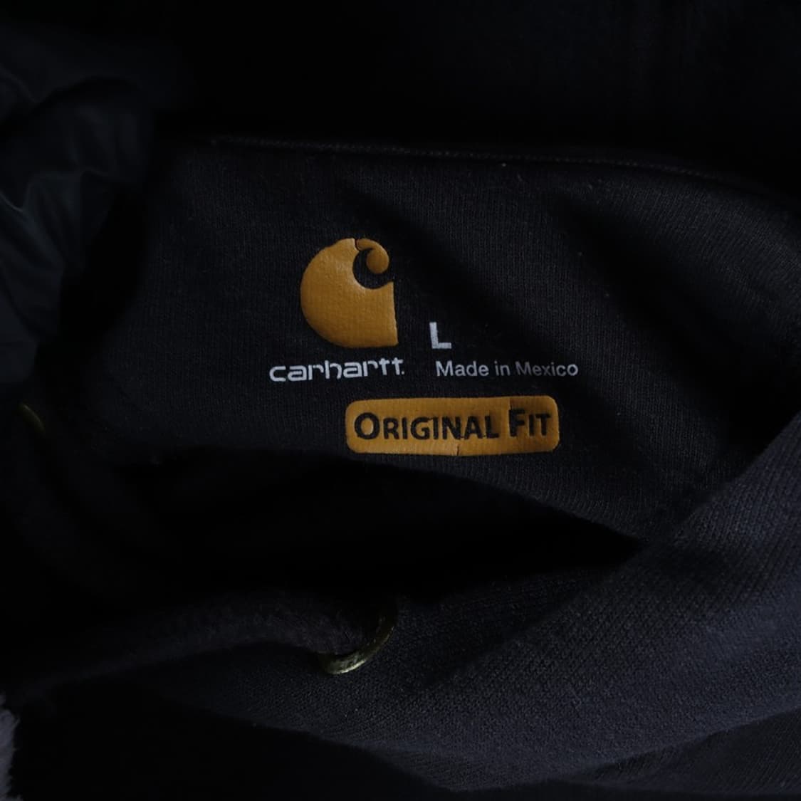 칼하트 오리지널핏 블랙 후드티 L 상품이미지5