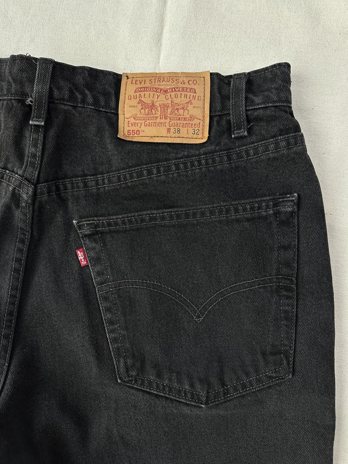 리바이스 550 흑청 데님 팬츠 38 made in Canada 상품이미지7