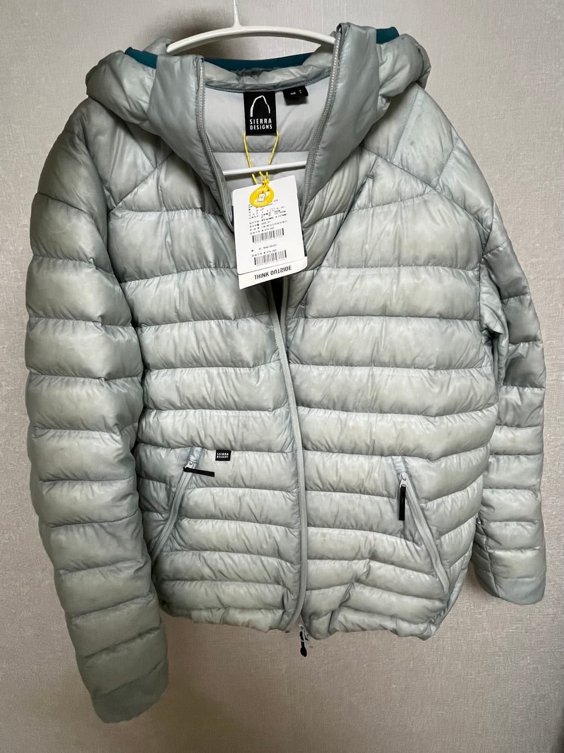 시에라디자인 뮤어 MUIR 구스다운 경량패딩 라이트그레이 상품이미지3