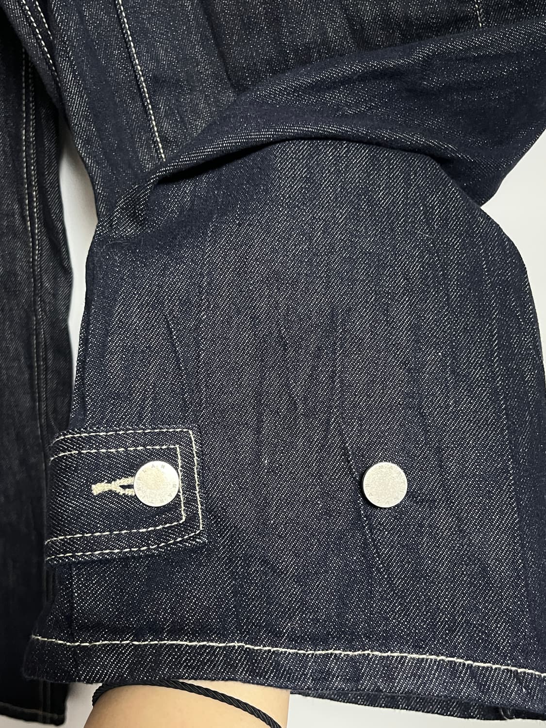 마틴플랜 더블니 캣워싱 와이드 생지 데님 팬츠 청바지 30 상품이미지2