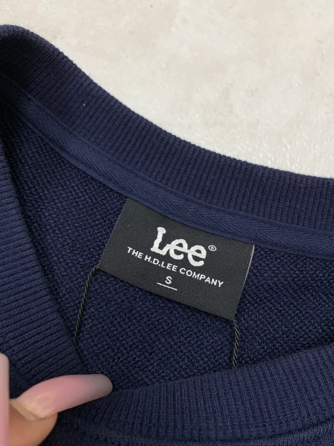 Lee 네이비 맨투맨 #617 상품이미지4