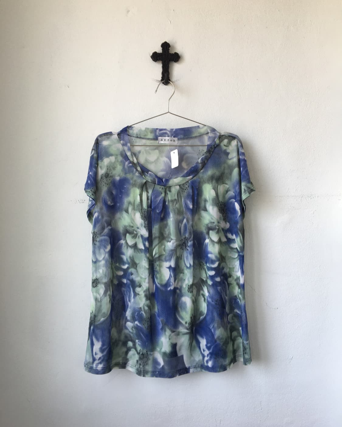 flower pattern mesh top 상품이미지2