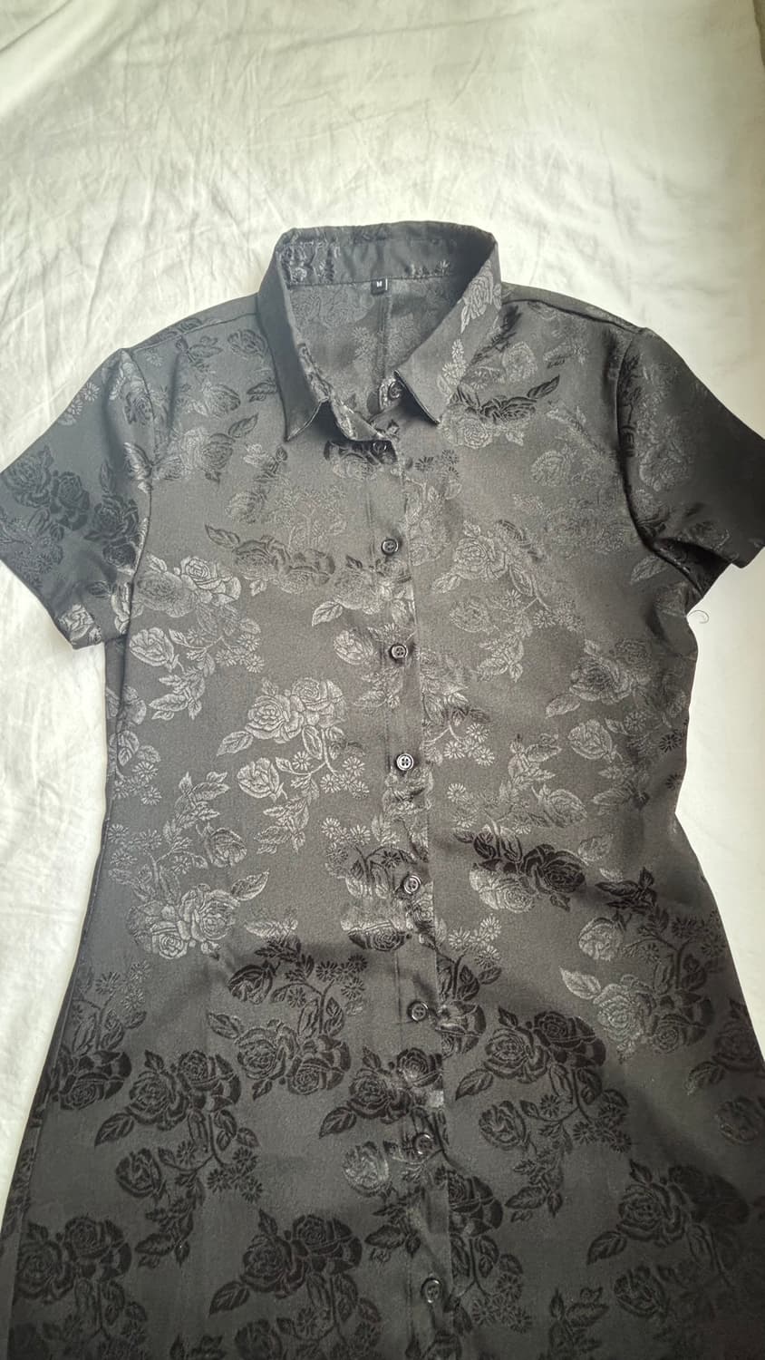 Jacquard shirt one-piece 상품이미지2