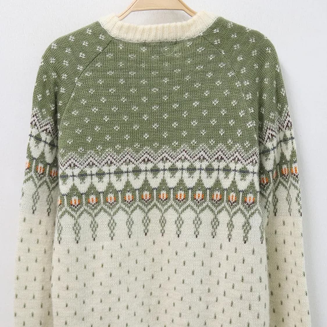 MONTANA  눈꽃패턴 투톤 울 혼방 니트 61412 상품이미지4