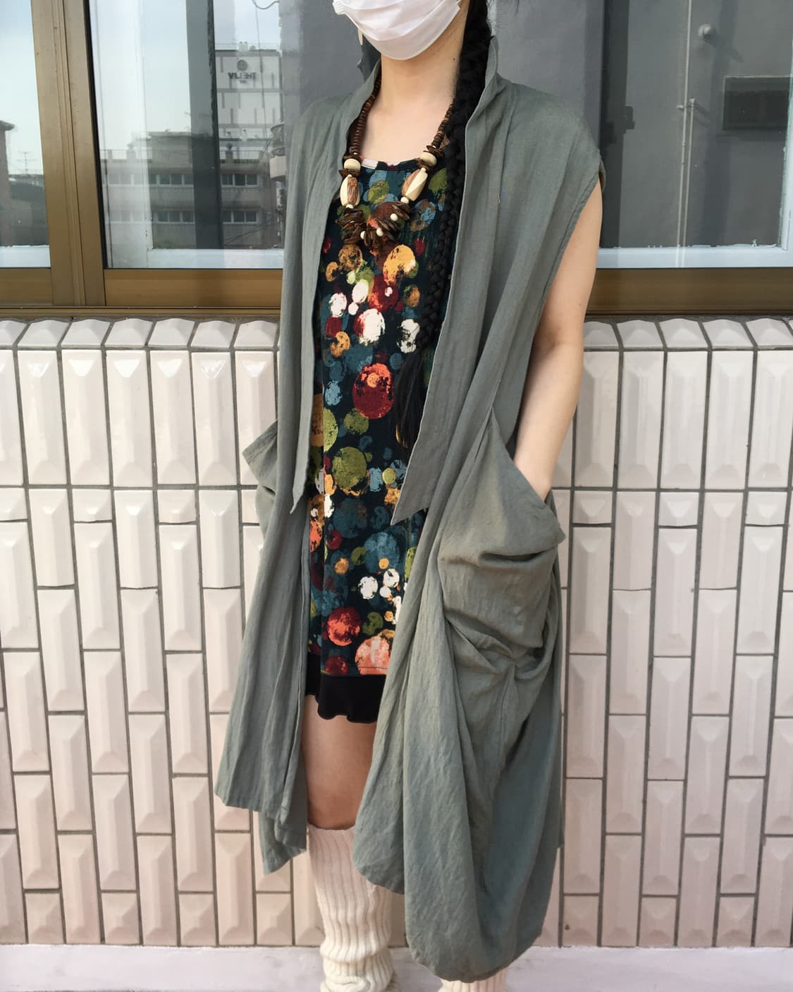 Ethnic mood open vest 상품이미지9