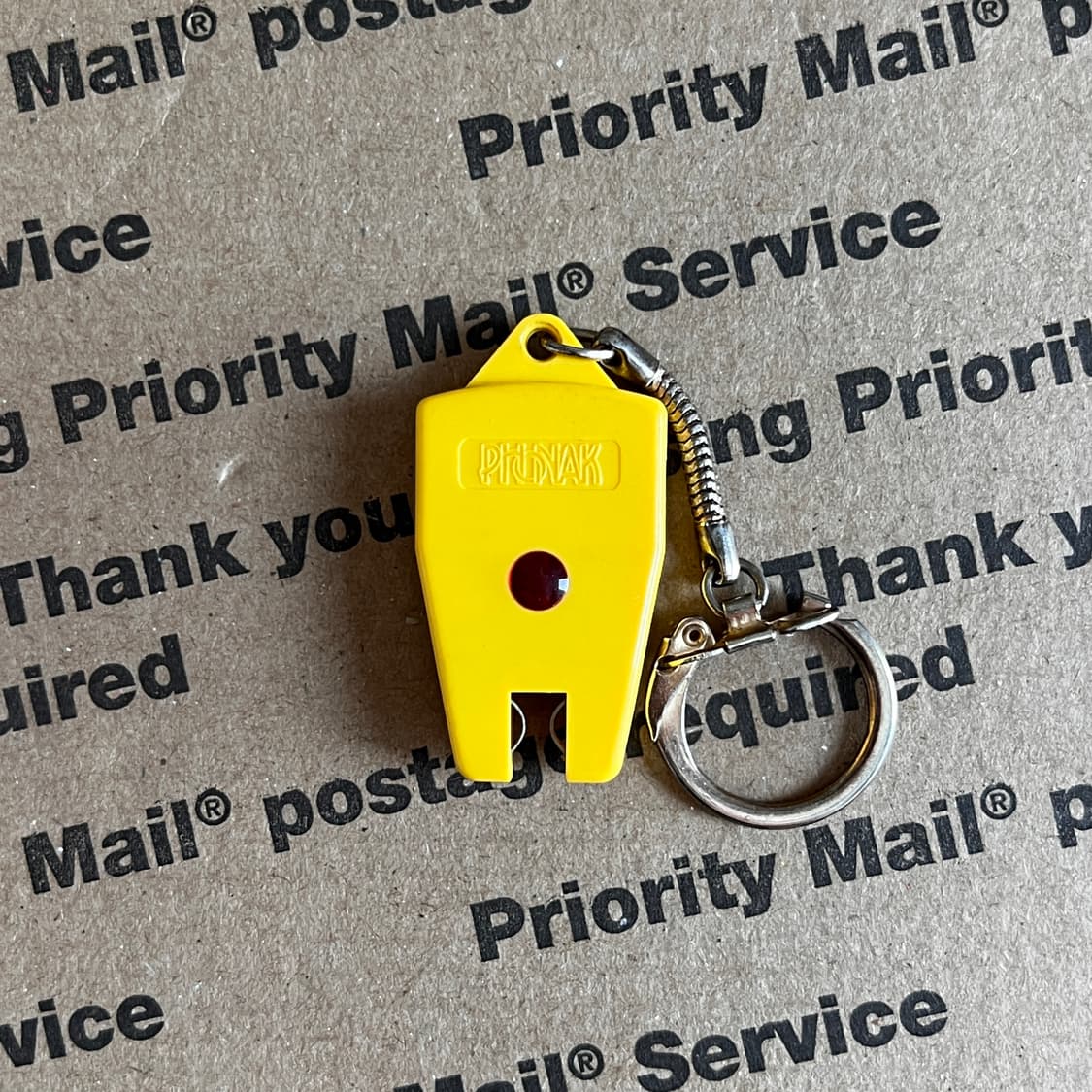 90s vtg Phonak Yellow Tool Keyring 상품이미지2