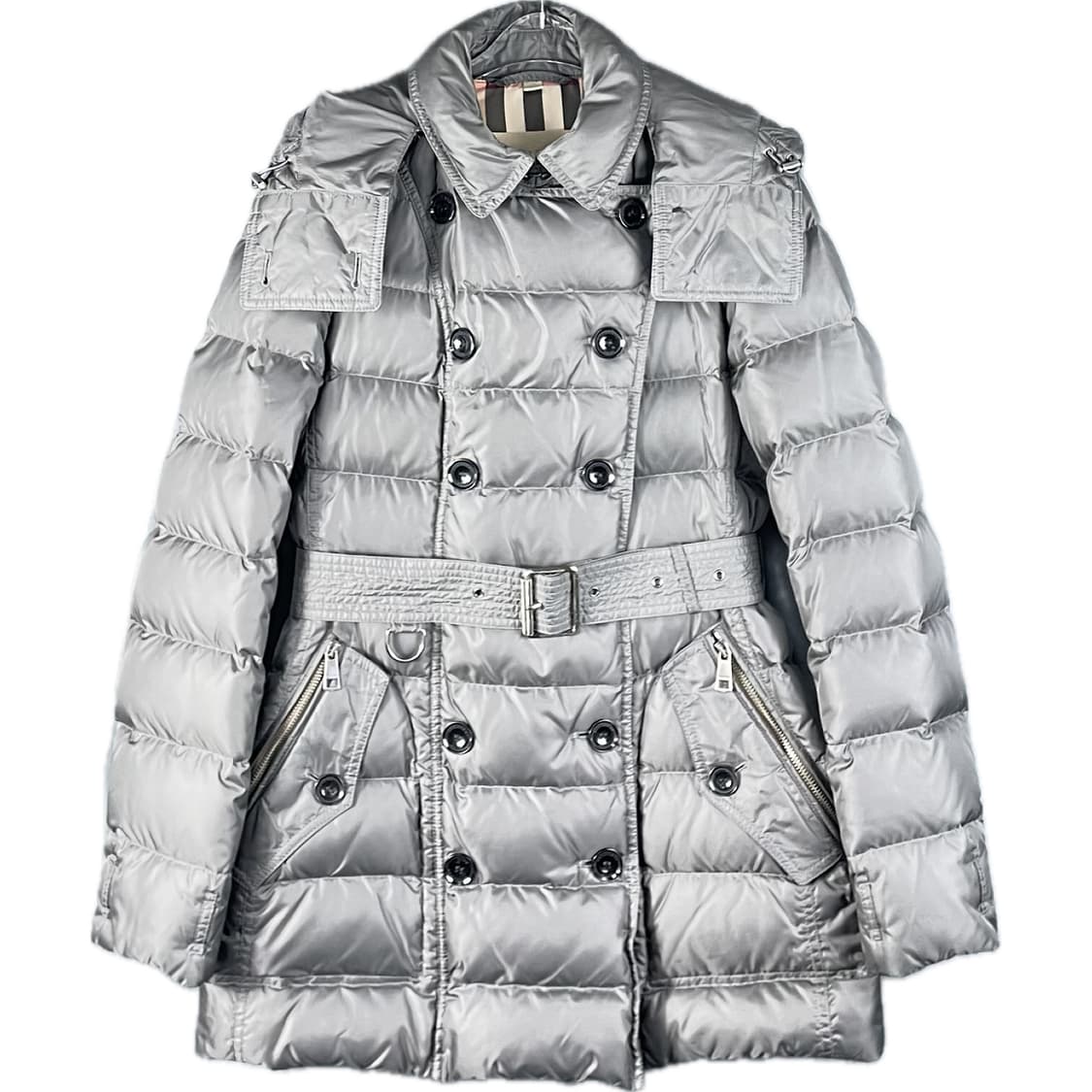 [M] 버버리 브릿 더블 브레스트 덕 다운 여성 패딩 코트 상품이미지1