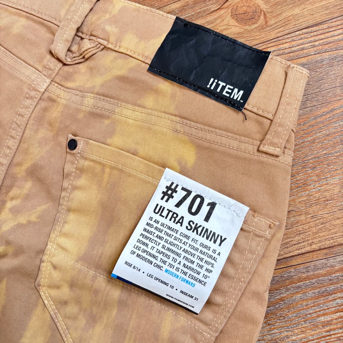 새제품 25 미국 아이템 데님 스키니진 슬림 실루엣 수입 정품 페인팅 상품이미지5