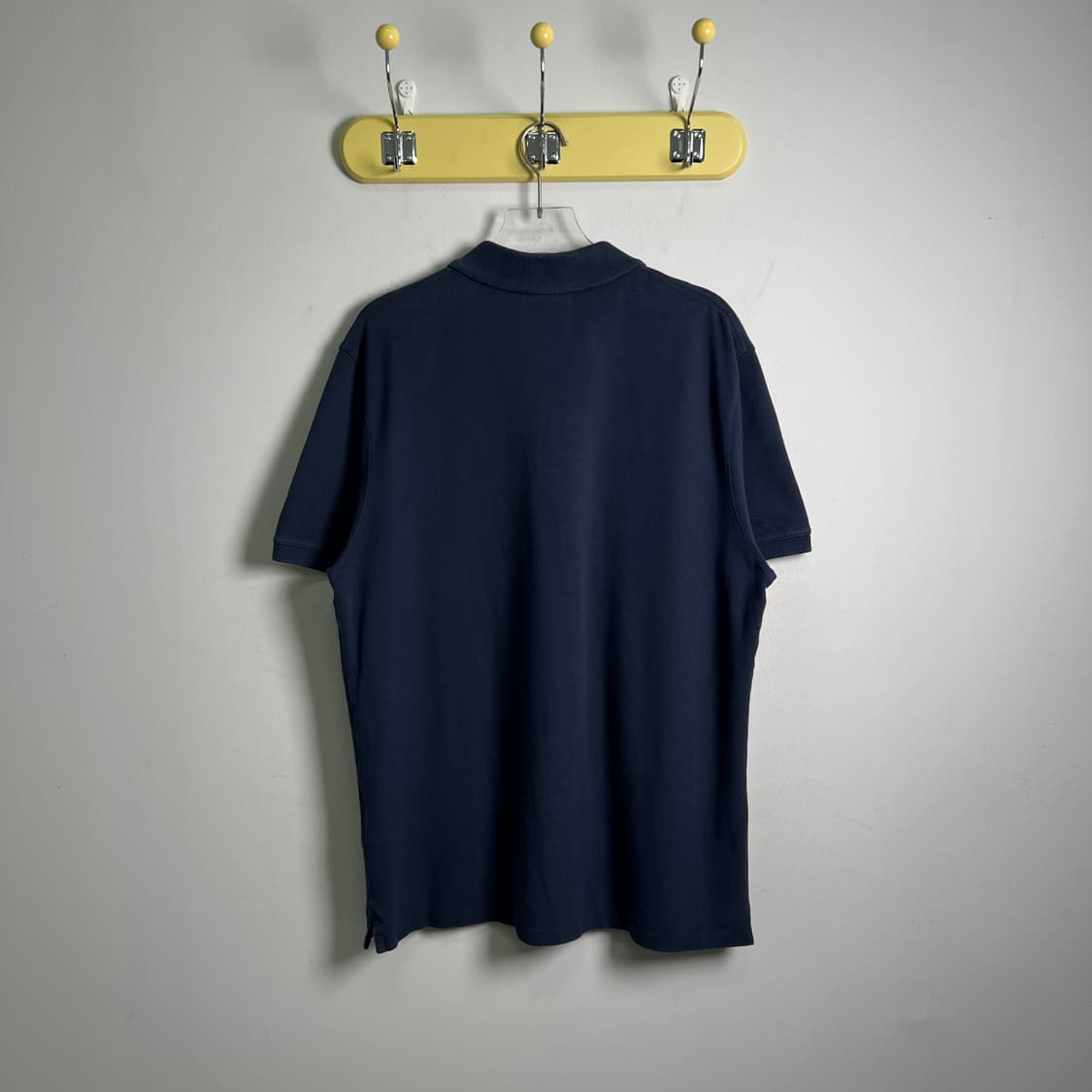 메종키츠네 폭스 헤드 패치 네이비 반팔 폴로 셔츠 XL 상품이미지3