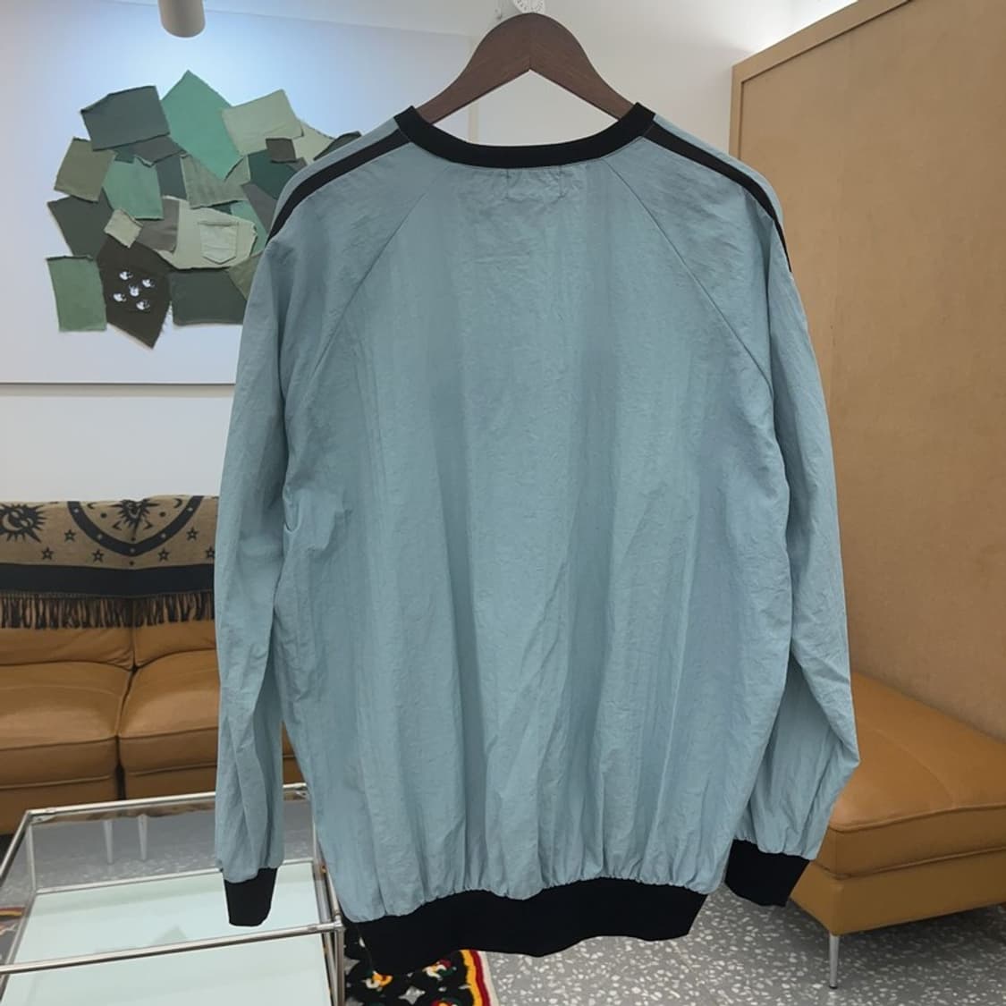 랩스튜디오 올드스쿨 하늘색 바람막이 맨투맨 M C06577 상품이미지4