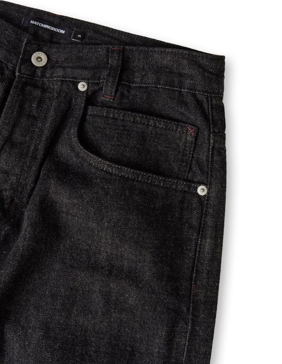 [해칭룸] Regular Selvedge Jeans Black 상품이미지4