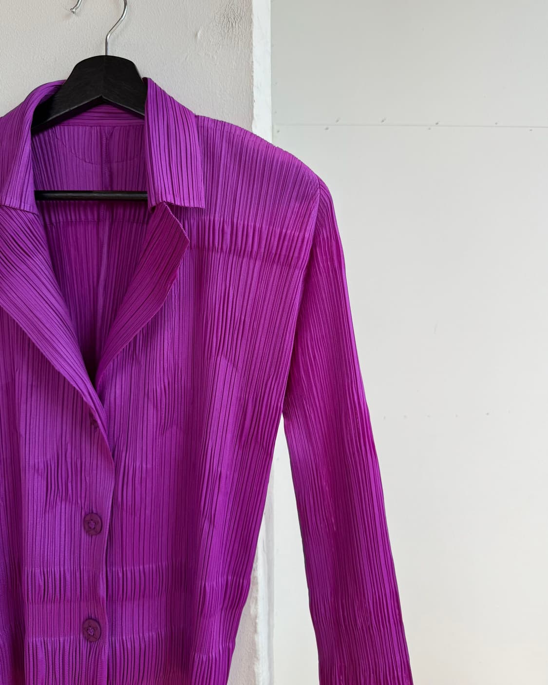 플리츠 플리즈 딥핑크 스타 링컬 자켓  상품이미지5