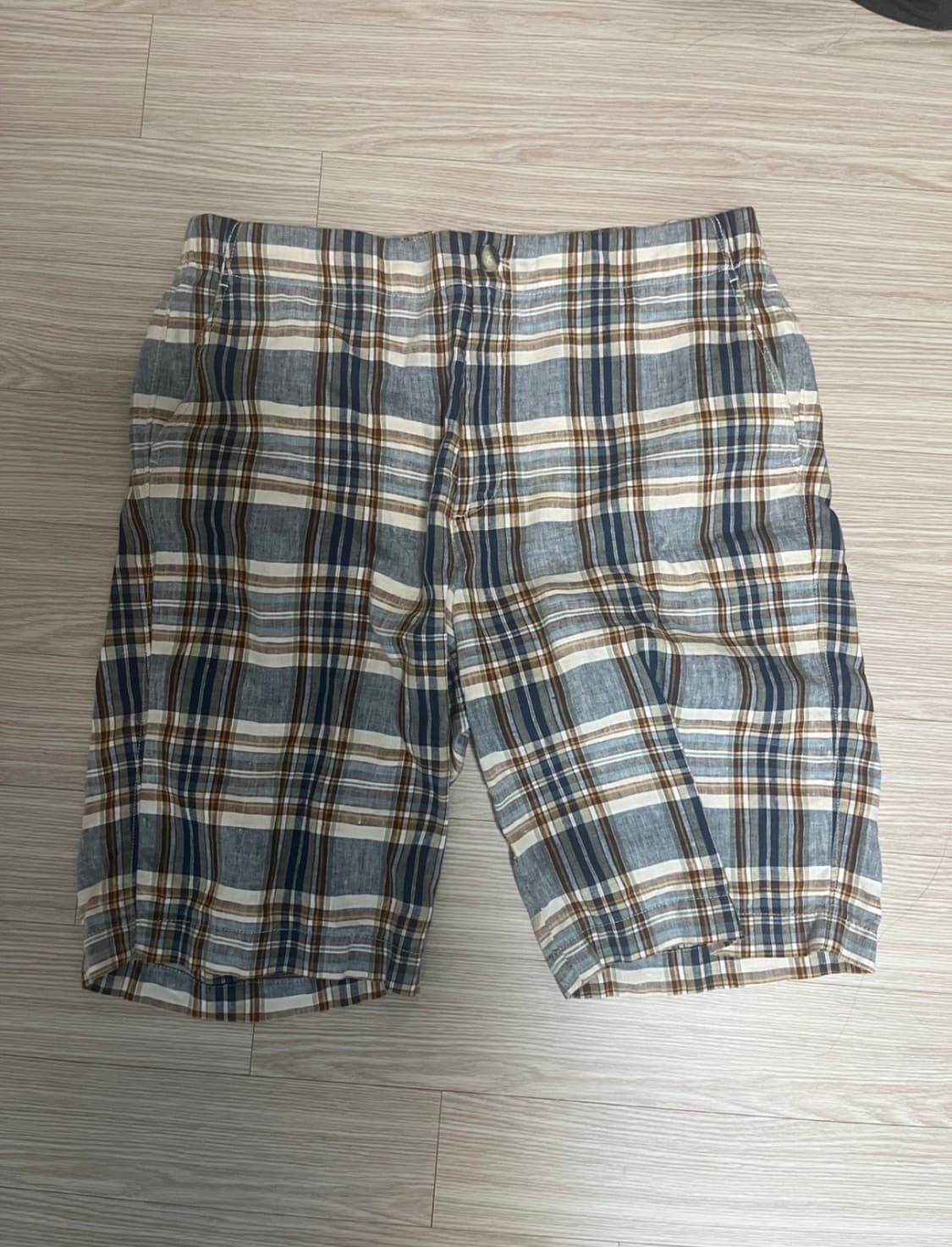 핸리코튼 86 체크무늬 반바지 상품이미지1