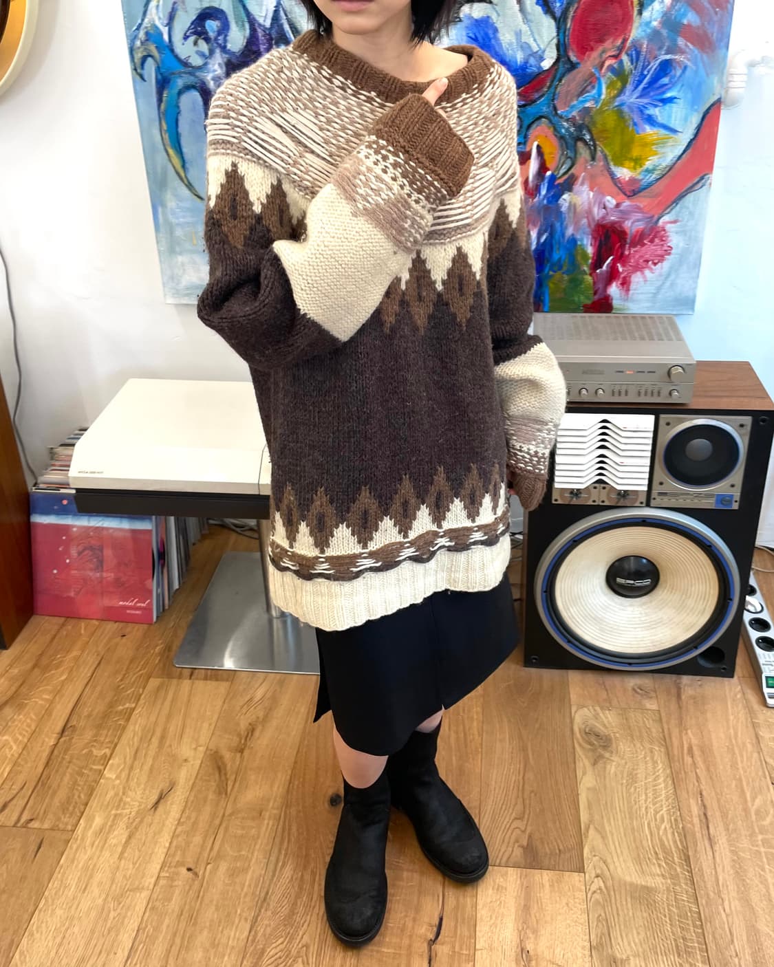 [M] 마르지엘라 h&m 노르딕 니트 스웨터 상품이미지2