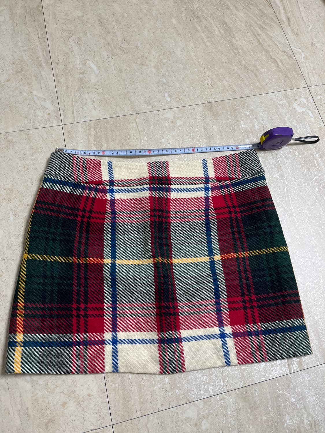 Jcrew 제이크루 체크 울 스커트 상품이미지2