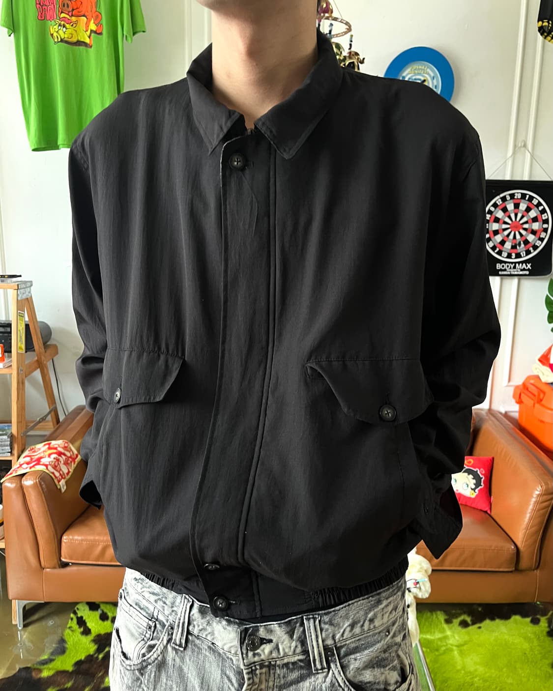90-00s Nicole St. Gilles Old Bomber JK 상품이미지2
