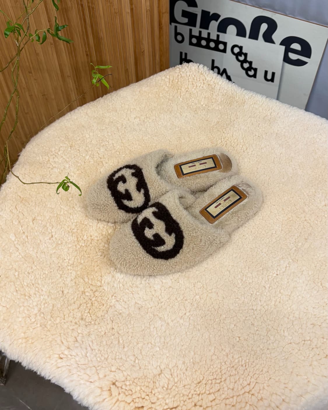 gucci interlocking G wool Slide 상품이미지1