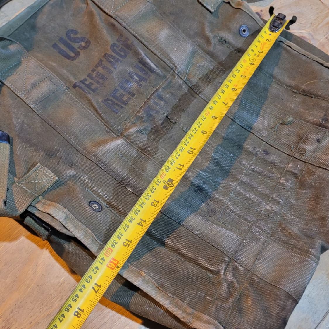 미 캔버스 텐트 수선 백 상품이미지10