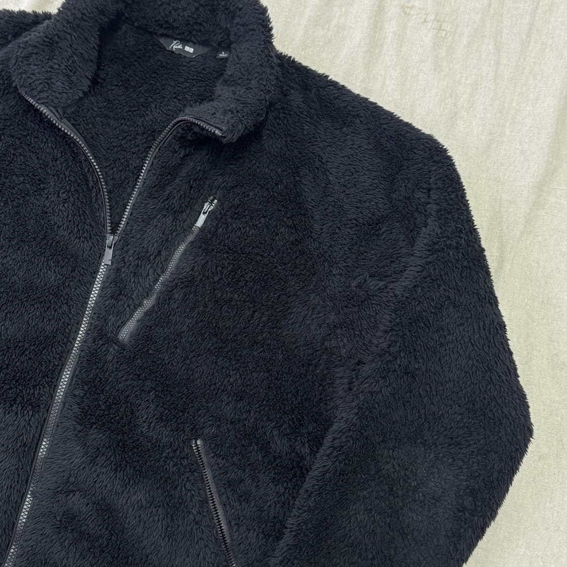 유니클로 니들스 블랙 후리스 L 상품이미지2