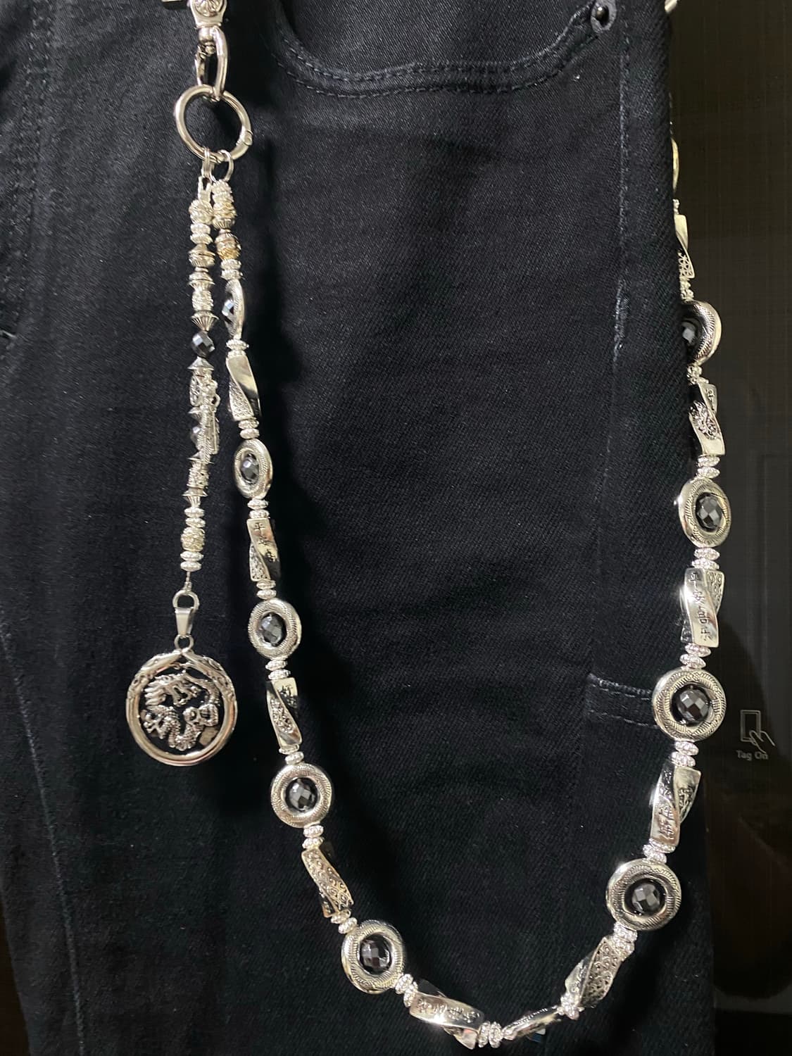 다크 에스닉 팬츠 체인 상품이미지5