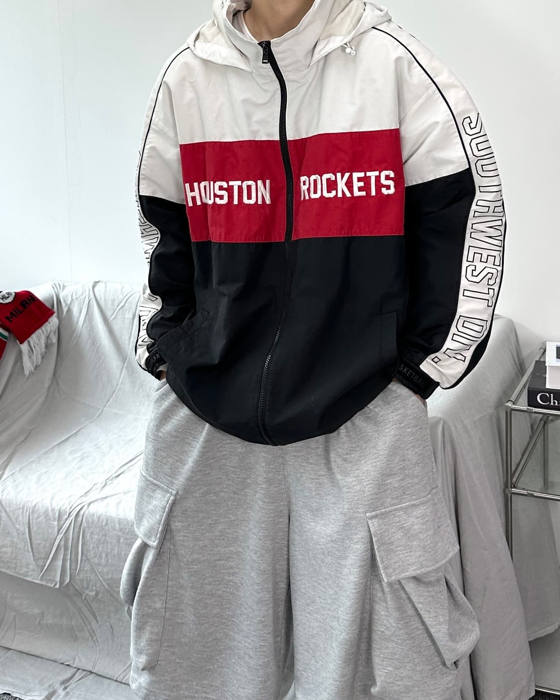 NBA 휴스턴 로켓츠 바람막이 XL 상품이미지2