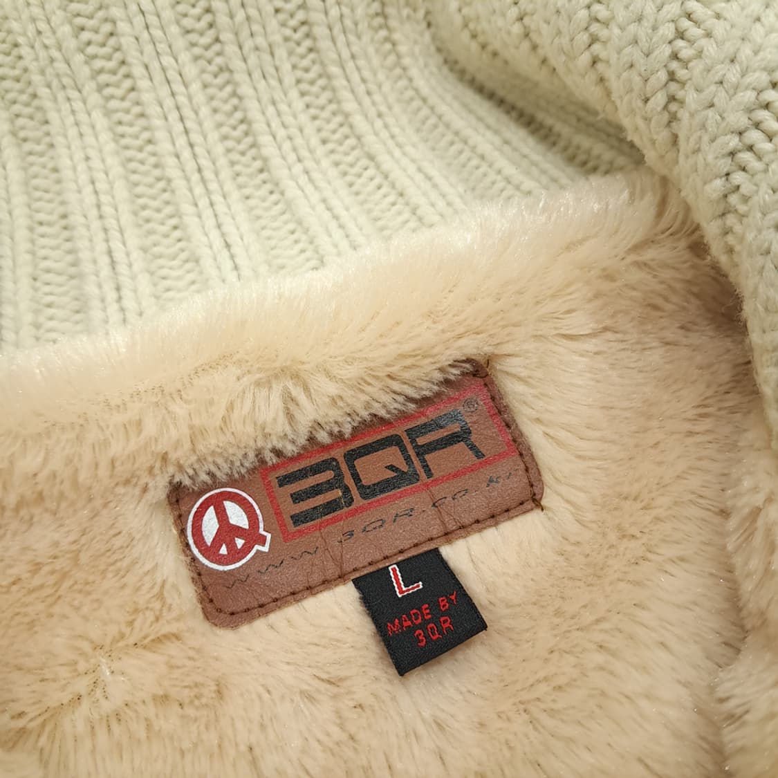 CN936 L 3QR 네이티브 그래픽 퍼안감 집업 니트 스웨터 상품이미지5