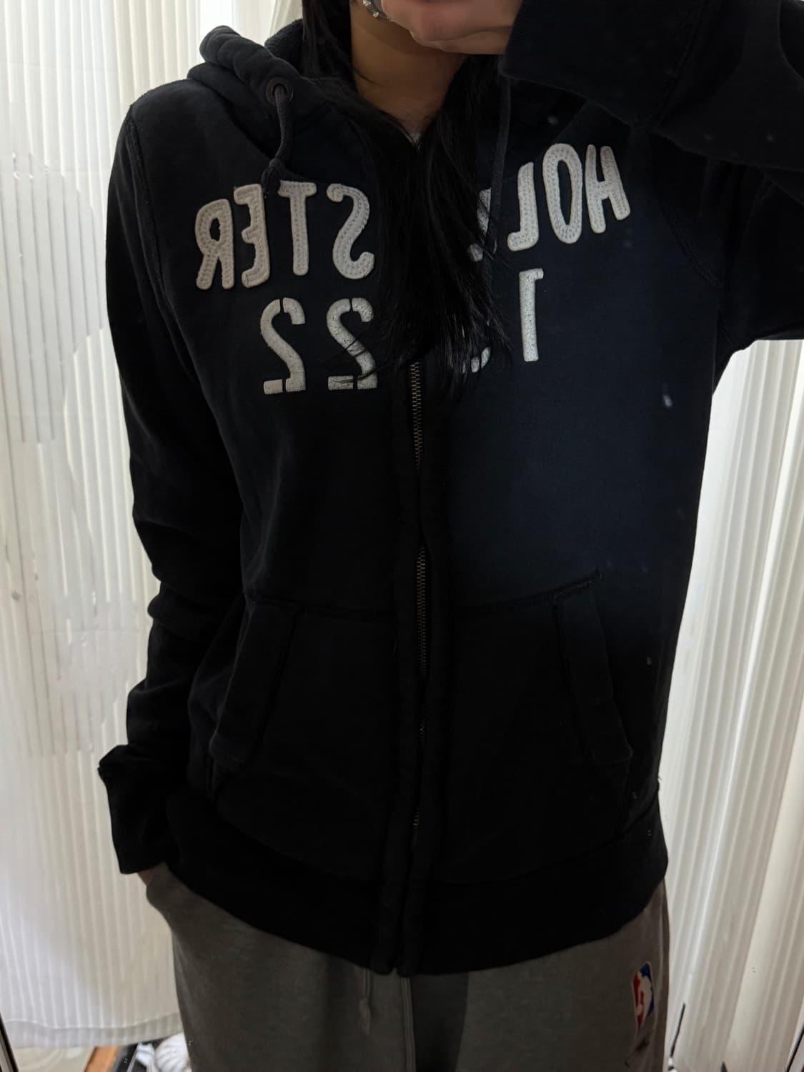 홀리스터 블랙 후드집업 m 상품이미지1