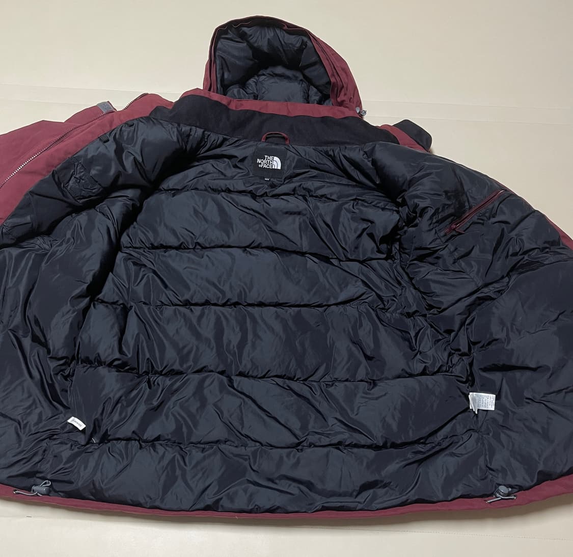 노스페이스 구스헤비다운 패딩 버건디 상품이미지4