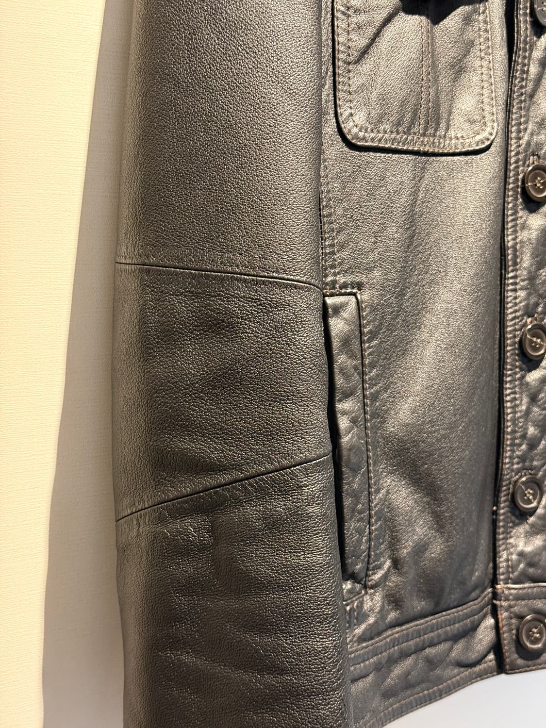 00s Leather Trucker Jacket 상품이미지3