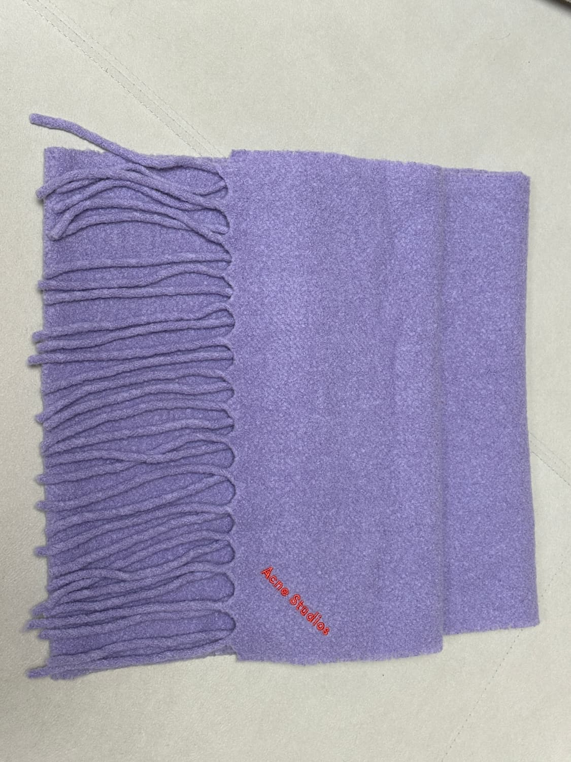 (새상품) 아크네 보일드 울 머플러 라벤더퍼플 상품이미지4
