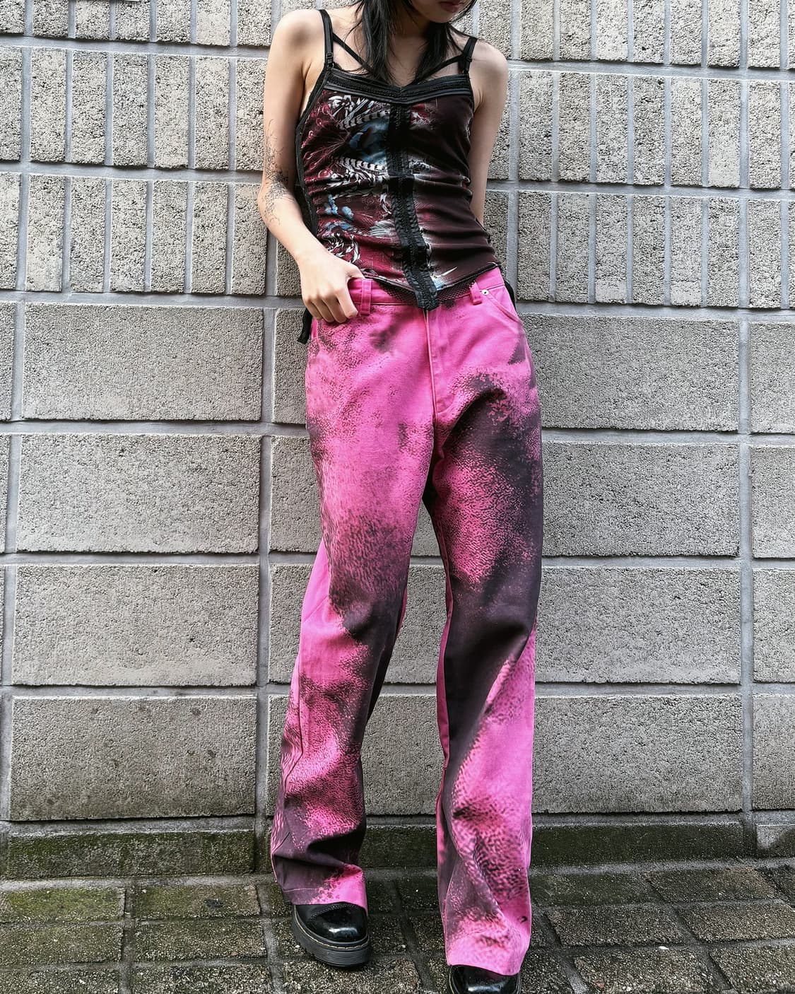 나체 스프레드 트윌 집업 부츠컷 팬츠 상품이미지2