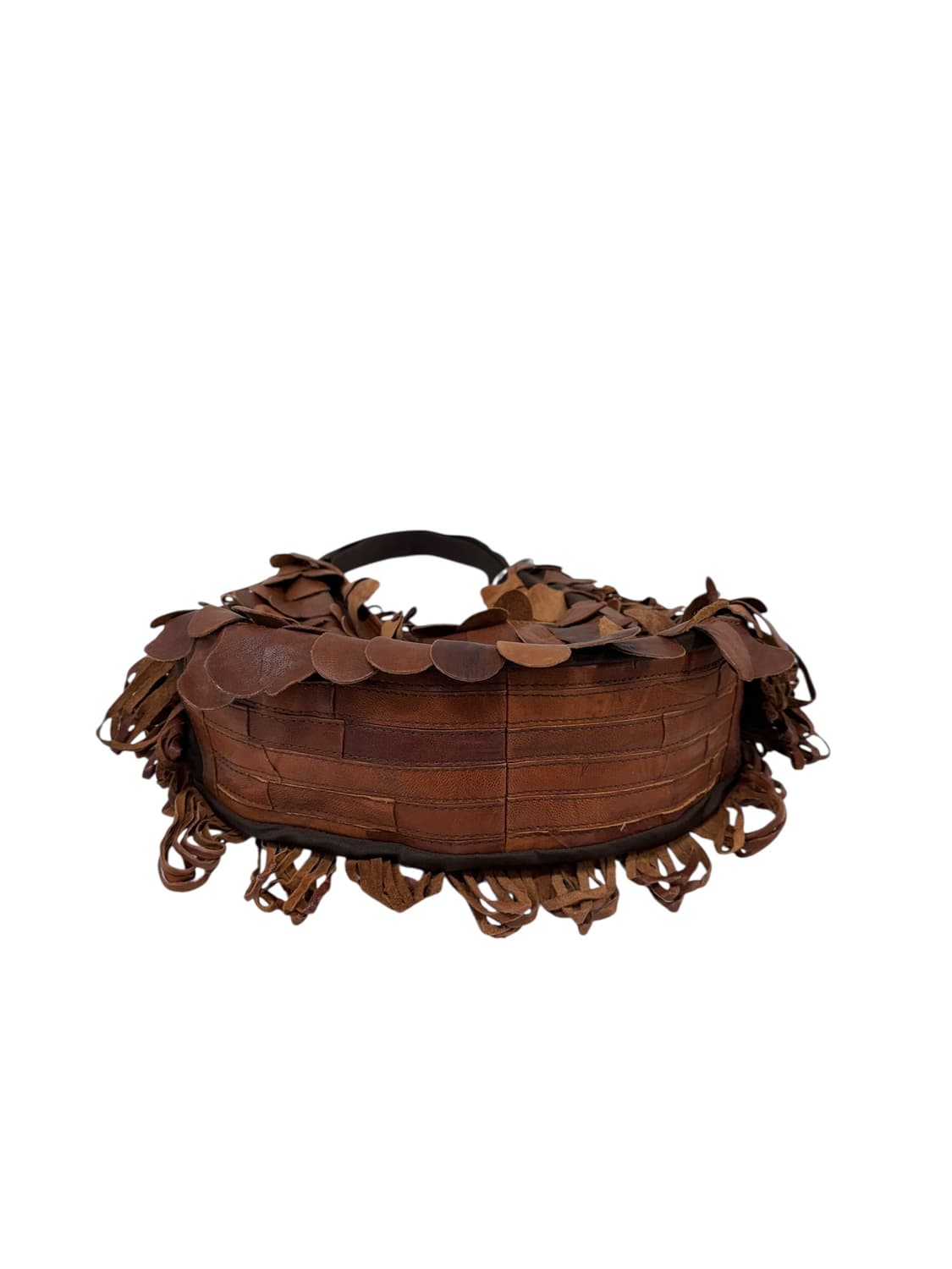 빈티지 레더 프린지 호보백 상품이미지3