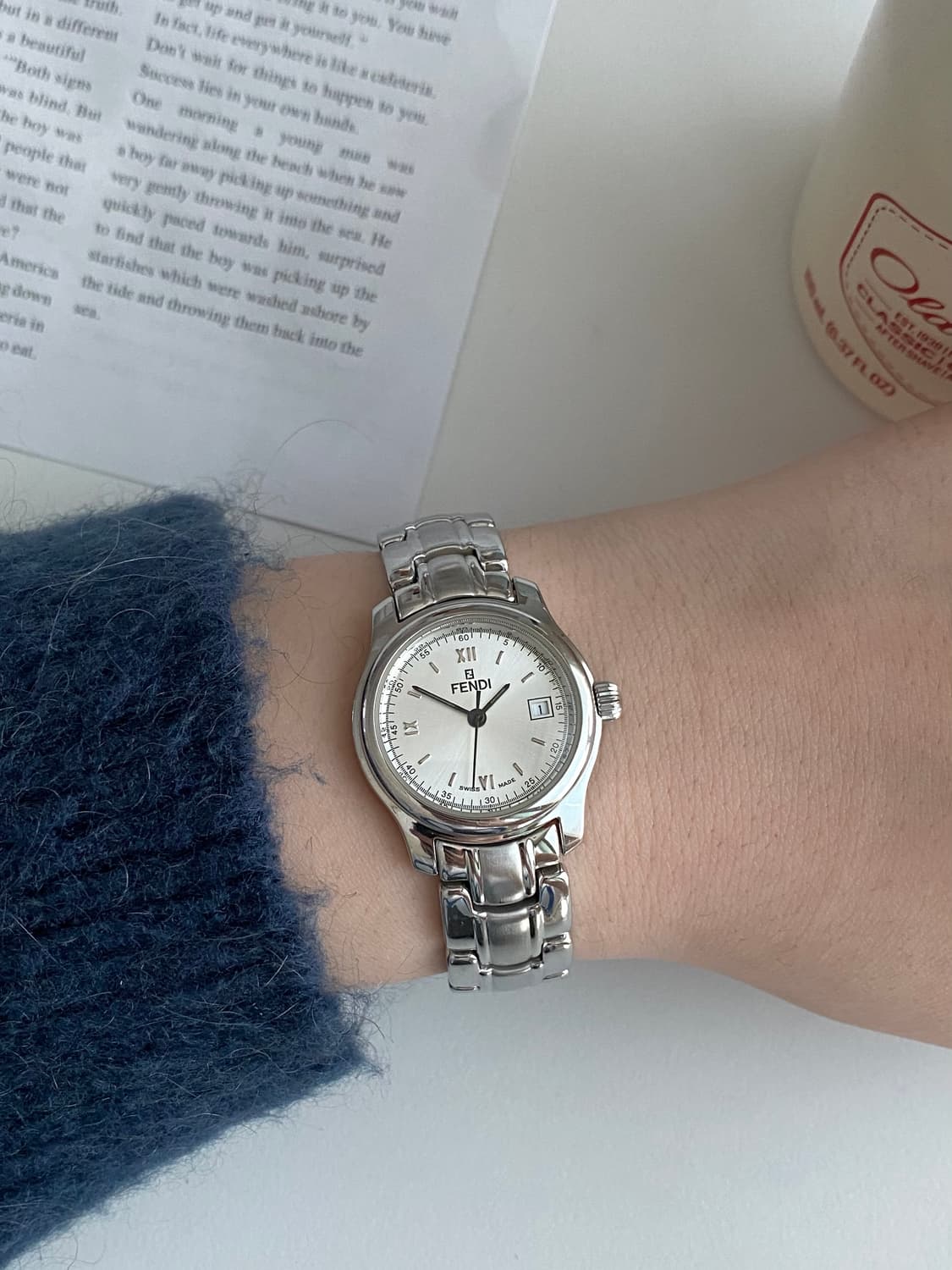 Fendi 펜디 실버 메탈 쿼츠 레이디스 상품이미지9