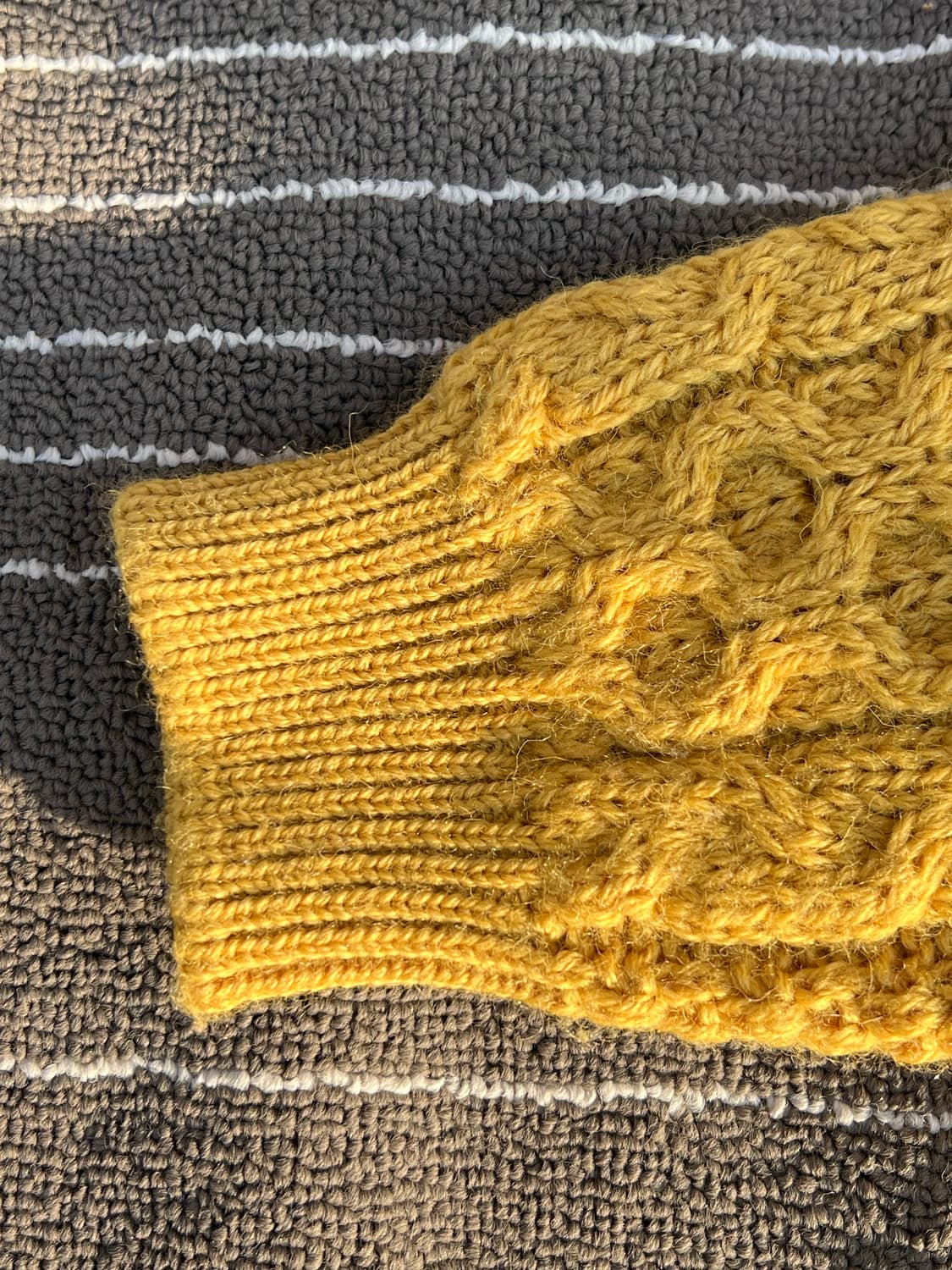 [유니섹스]  Kerry Woollen Mills 머스타드 아란 상품이미지7