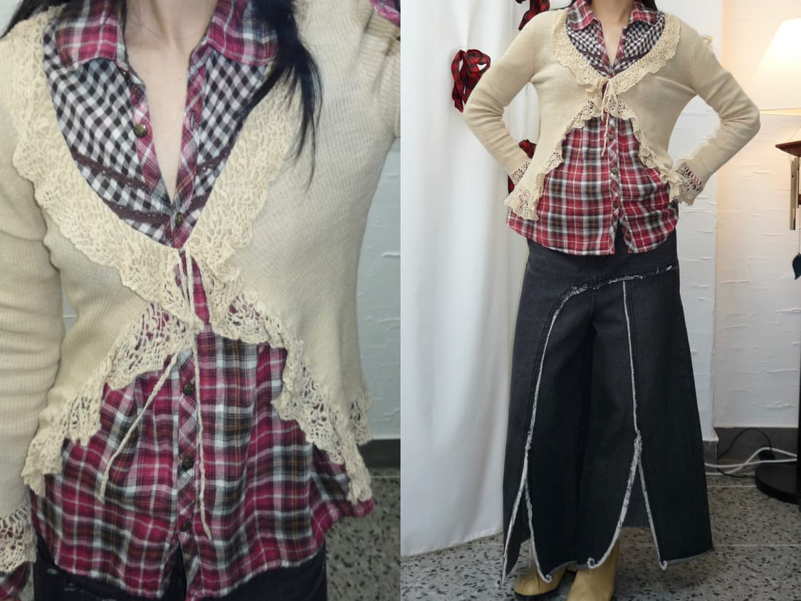 ballet lace cardigan 상품이미지1