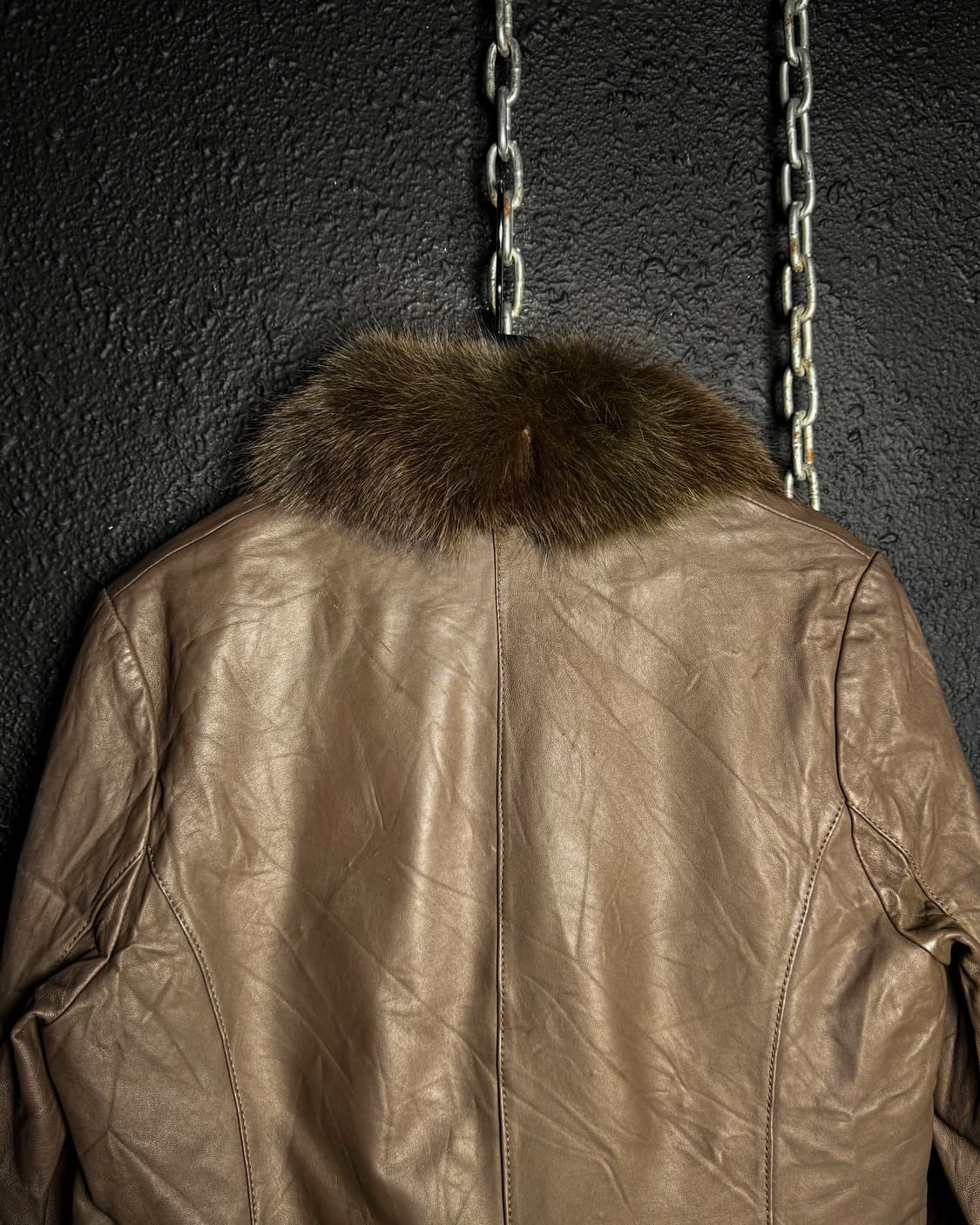 Sheep leather Fur Collar Jacket 상품이미지6